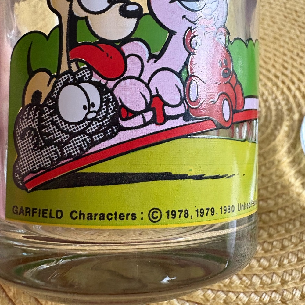Garfield Comic Glass Mug Set - Vintage 80’s - Picture 4 of 5